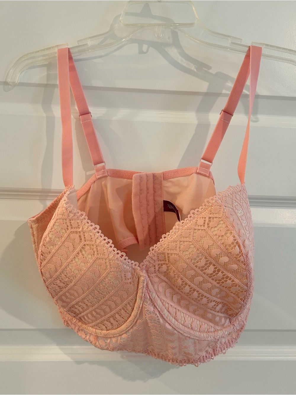 Adore Me Lace Hearts Bra Pink Size 40DDD